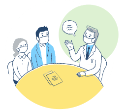 患者様、ご家族、関わる皆様との「対話」を大切にしています